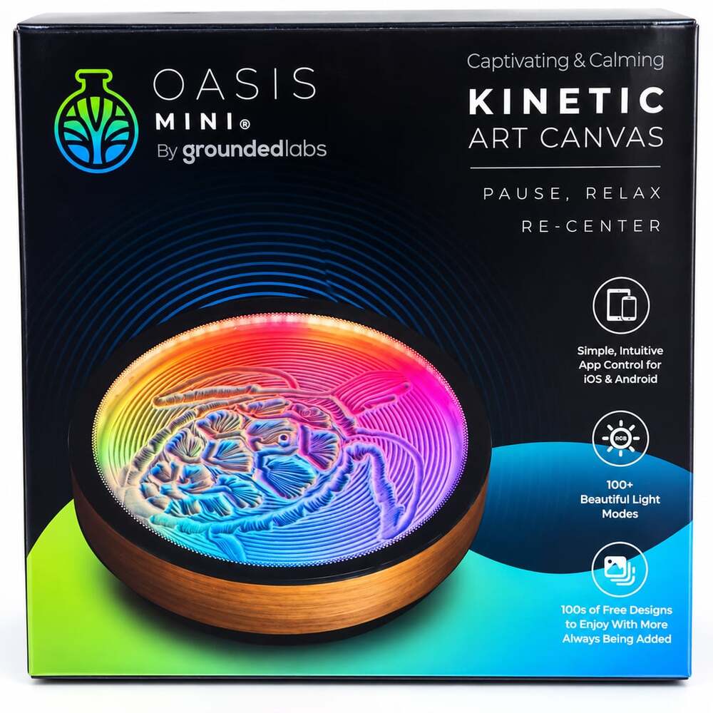 NEW SEALED Oasis Mini Grounded Labs Kinetic Sand Art Canvas RGB App Control